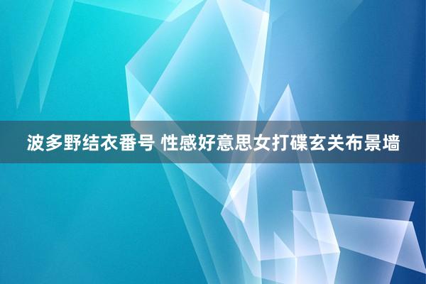 波多野结衣番号 性感好意思女打碟玄关布景墙